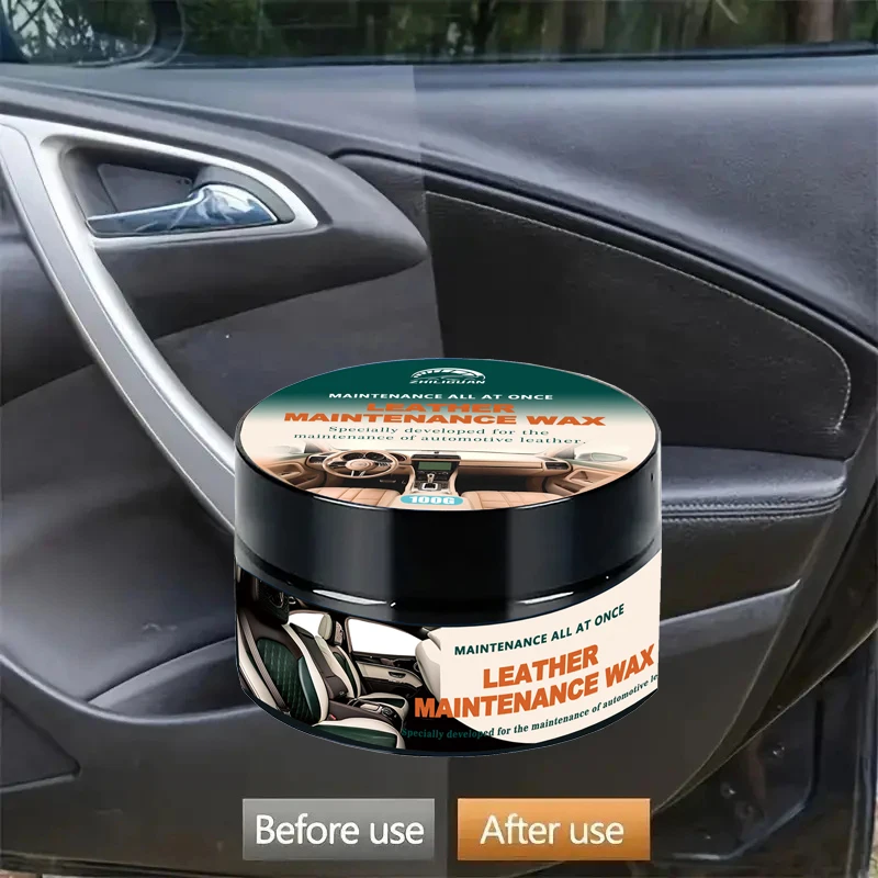 Car Interior Plastic Renewal Paste - Removes Scratches/Oxid, Restores Shine for Dash/Seats with UV Protect, Long-Lasting Shine 2