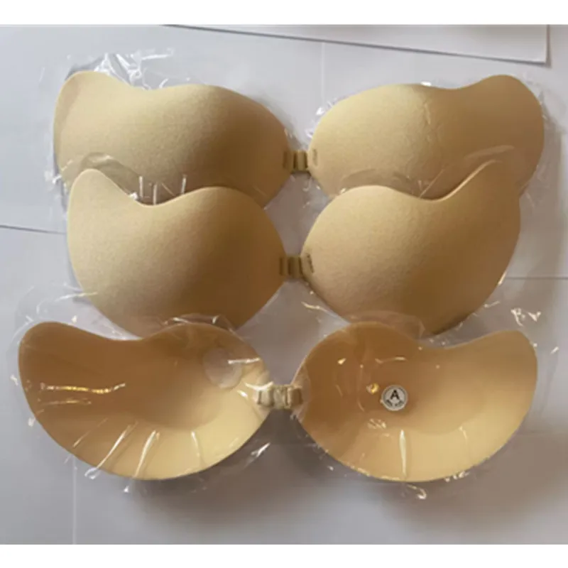 

100PCS Sexy Women's Strapless Bra Invisible Seamless Angel Wing Push Up Breast Petals Lingerie Silicone Self-Adhesive