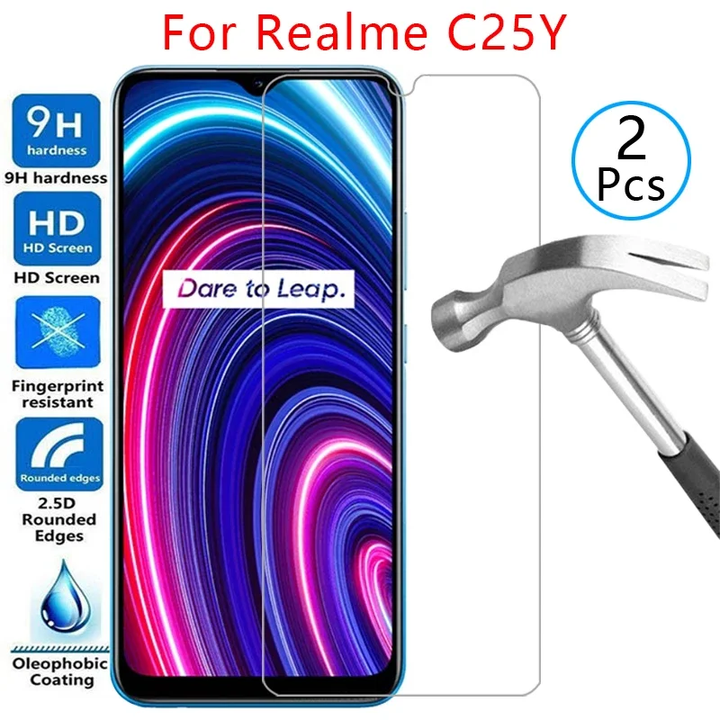 Чехол для realme c25y Защитная пленка для экрана из закаленного стекла для realmec25y realmi c 25y защитная оболочка Kingdom reame ralme relme