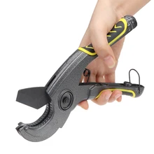 

PVC Pipe Cutter 42mm Aluminum Alloy Body Ratchet Scissors Tube Cutter PVC/PU/PP/PE Hose Cutting Hand Tools