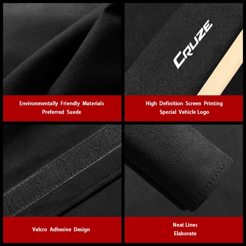 Car Styling Seat Belt Cover Suede Seatbelt Shoulder Strap Protector Pads For Chevrolet Cruze 2012 2017 car Accessories