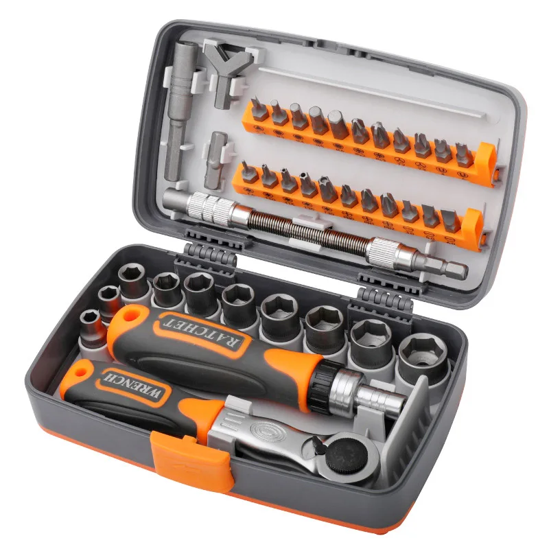 

Labor-Saving Ratchet Screwdriver Set Household Combination Toolbox Hardware Magnetic Screw Driver Kit Bits Torx Screwdrivers