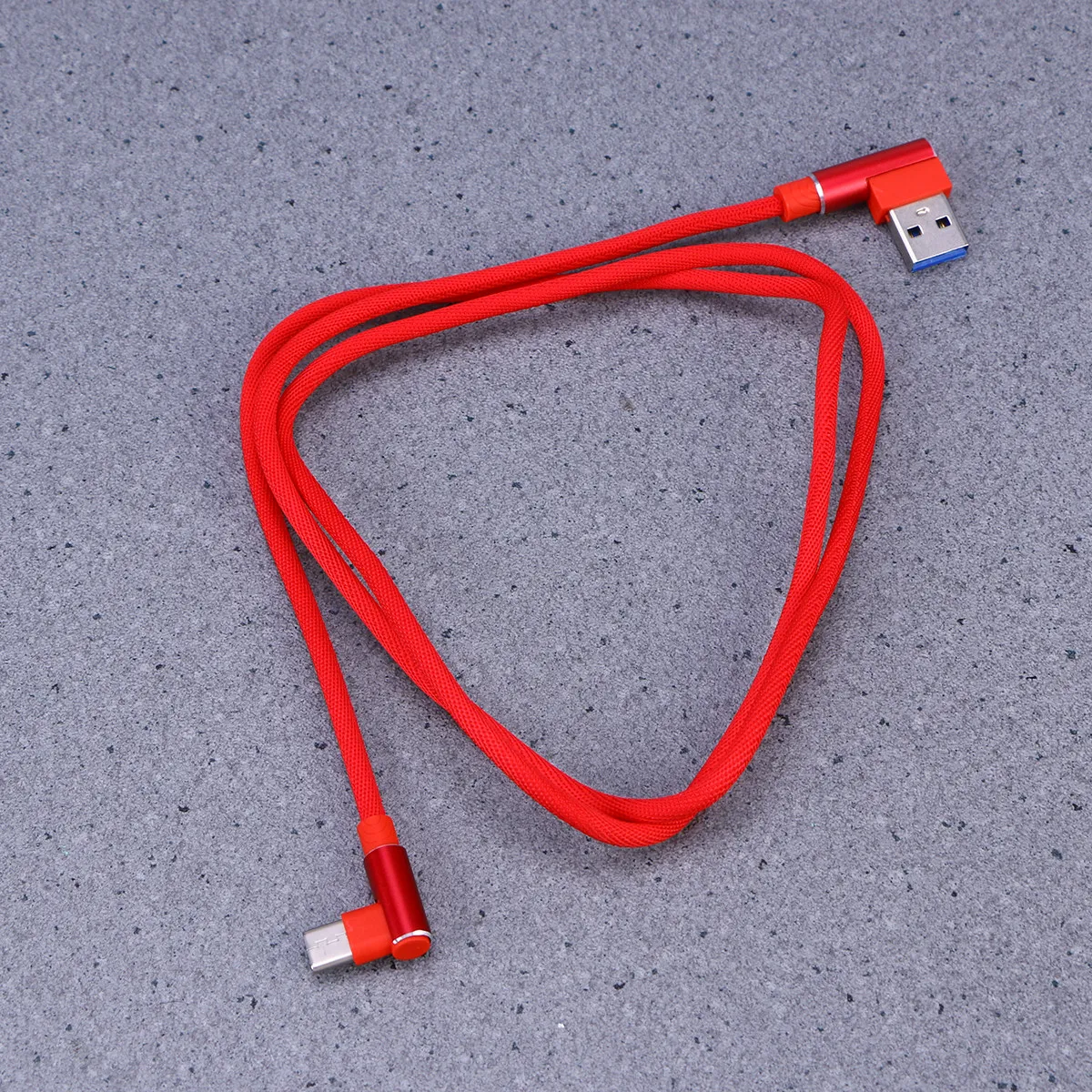 1M 90도 USB 타입 C 케이블, 브레이디드 2.4A 고속 충전 데이터 전송 코드, S8, S8 플러스, P9, 노트 8 호환