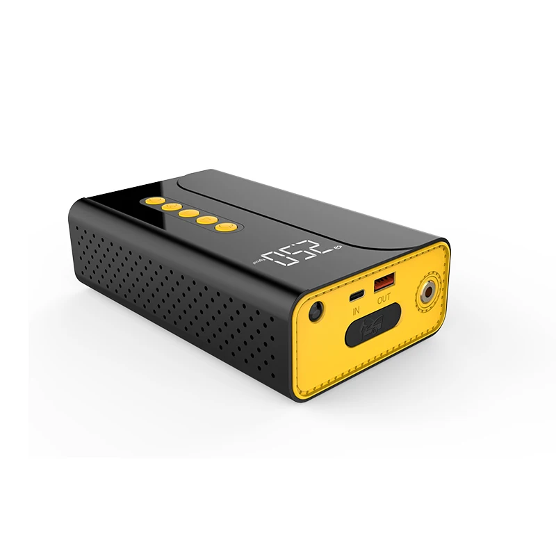 Emergency pneumatic power supply for automobiles, emergency flashlight lighting function, motorcycle inflator