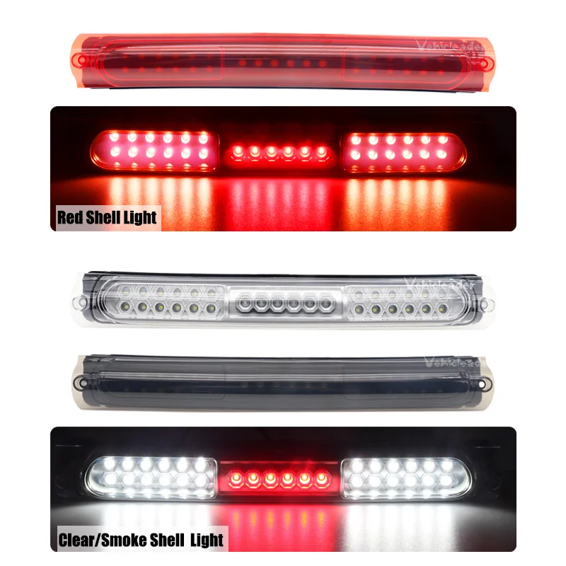 thumbnail image 2 of LED Third 3rd Brake High Mount Stop Light XL3Z13A613AA Brake Tail Cargo Light For Ford F150 1997 2003 Black Housing Smoked Lens 172144 2 of 14