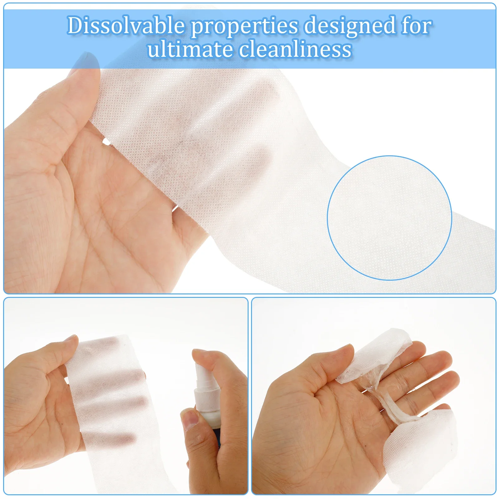 12inchx5yd water-soluble embroidery stabilizer cold water-soluble film embroidery backed DIY Handmade Needlework