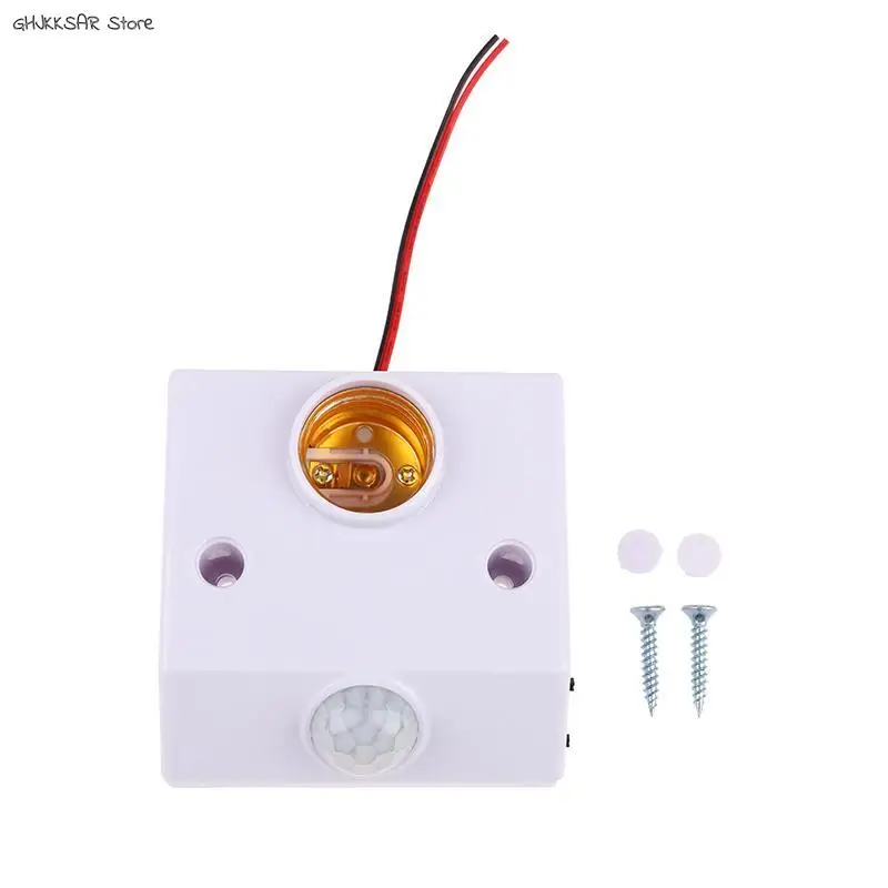 Lamp holder 1x NEW Nut Socket With PIR Motion Sensing Switch AC 90V-250V
