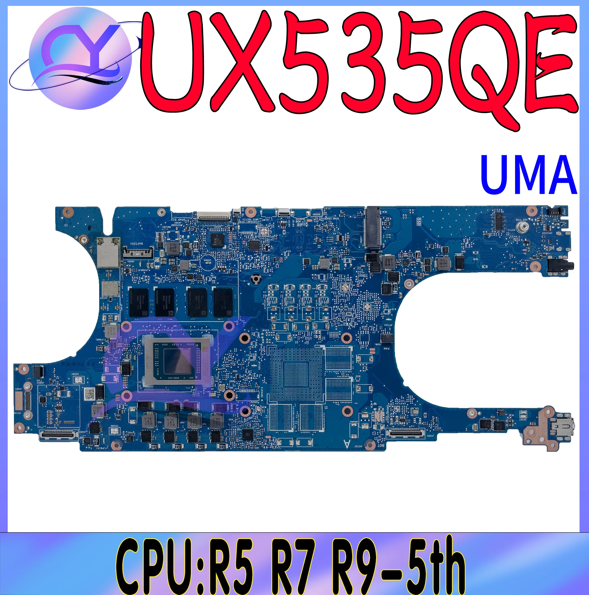 

UX535QE Mainboard For ASUS UX535Q UX535QA BM535QE UM535QE UM535 UM535QE BM535Q Laptop Motherboard R5 R7 R9-5th 8GB-RAM 100% Test