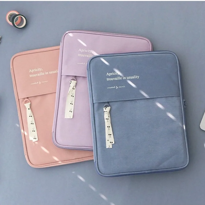 Korea Ins Storage Bag for Ipad 10.2 10.5 Pro 11 12.9 Air4 10.9 Xiaomi Mi Pad 5 Tablet Case Macbook Air 13.3inch Notebook Pouch