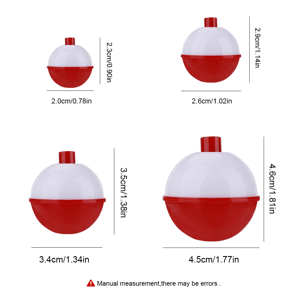 Duokon Bobbers De Pêche En ABS Flotteurs En Forme De Boule De Pêche ABS