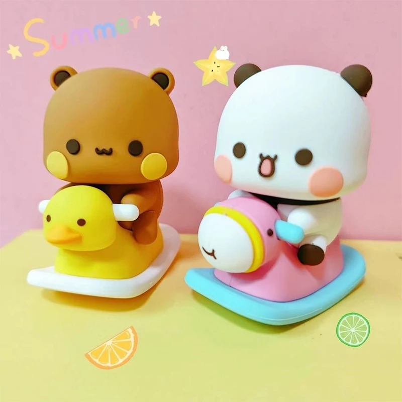 Bubu Dudu Panda Bear Collectible Toy - Kawaii Cute Action Doll Ornament