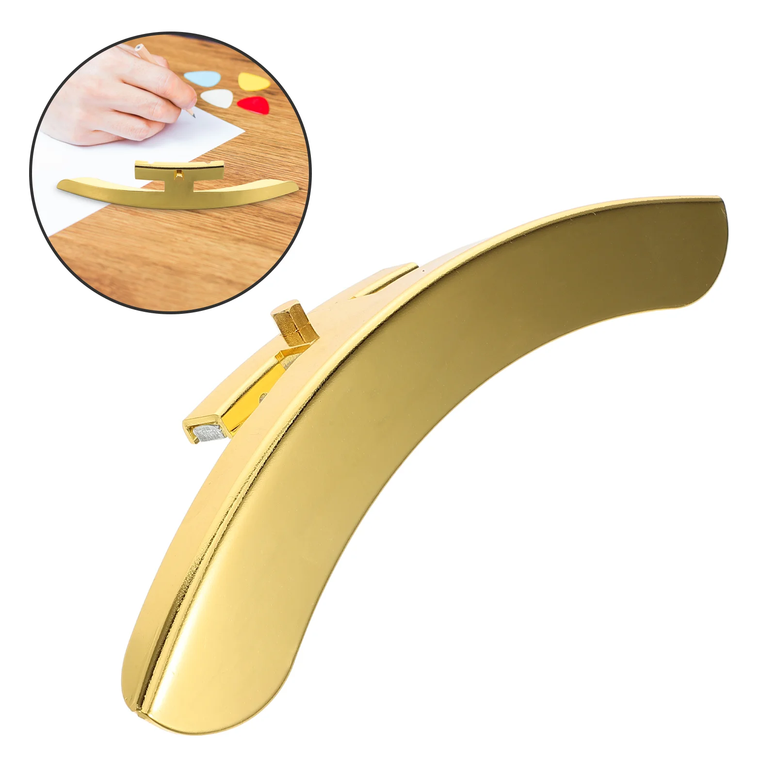 Gold Universal Banjo Pickguard Armrest Replacement Parts Accessories Ukulele Banjo Travel Tailpiece Musical Instruments Guitar