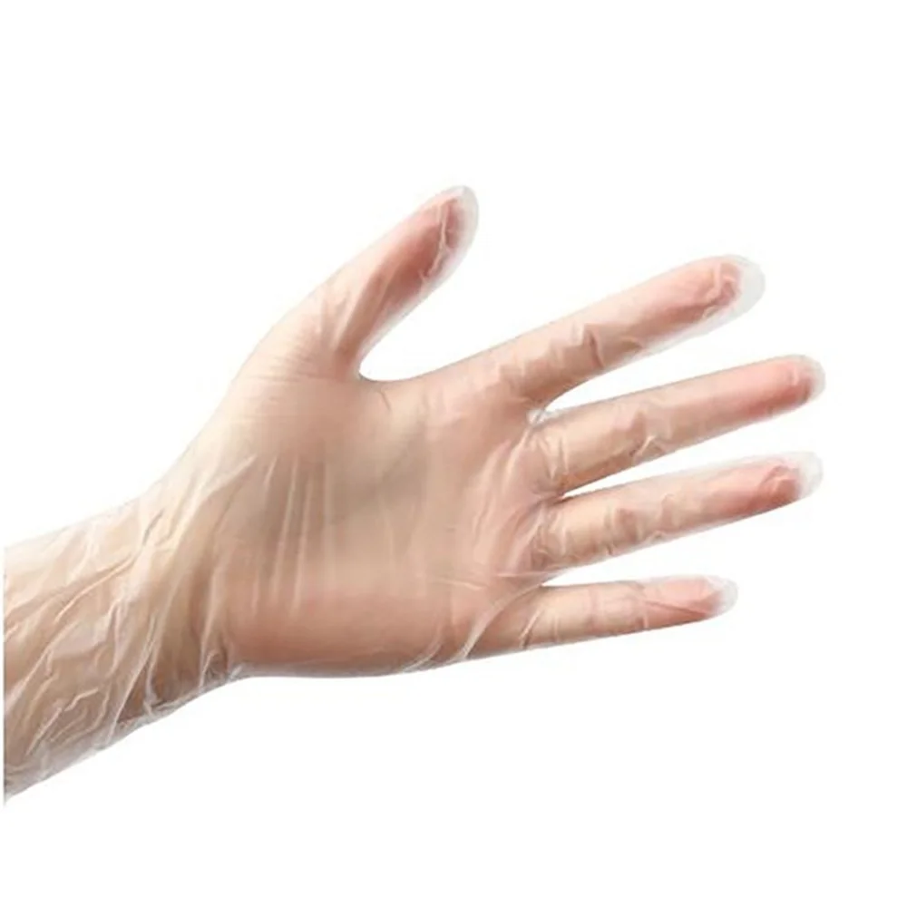 Fully biodegradable compost disposable PLA polylactic acid gloves PBAT food-grade household gloves without powder removal