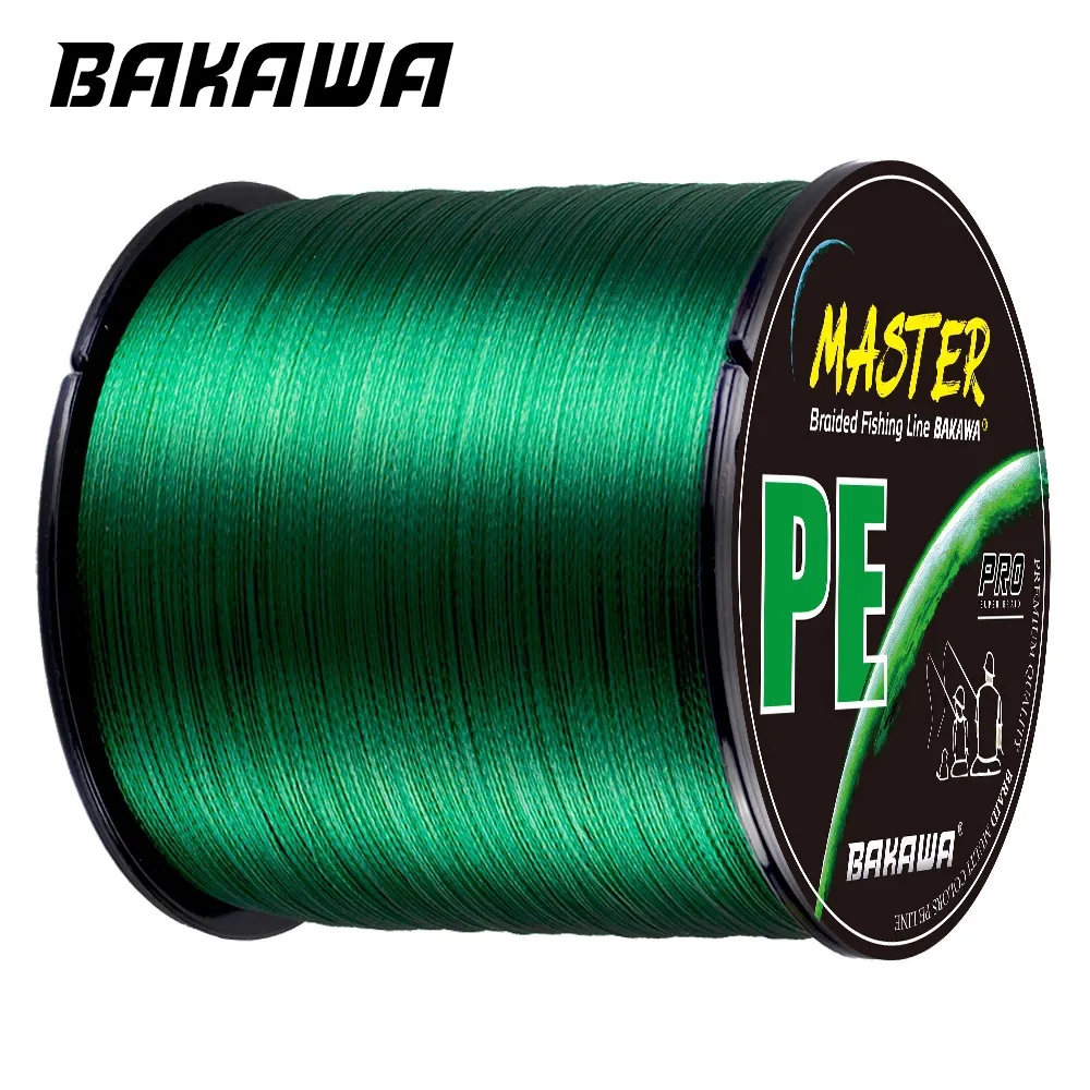 Bakawa Japan 4x 4 Strands Braided Fishing Line 300m 500m 1000m 100m Multifilament Pe Wire Fly Sea Saltwater Weave Extreme Pesca - Fishing Lines
