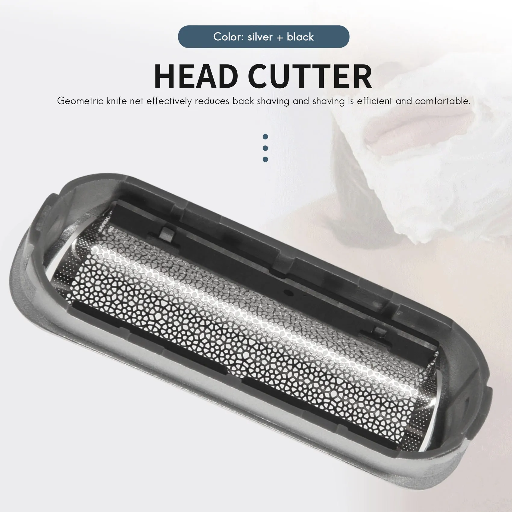 5S Shaver Foil Head Cutter For Braun 5S P40 P50 P60 P70 P80 P90 M30 M60 M60S Shaver Foil+Cutter 2