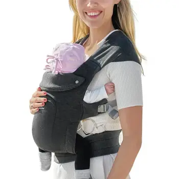 Marsupio da neonato per bambino Accogliente marsupio da neonato ergonomico con supporto per la testa