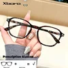 New Custom Anti-blue light Progressive Photochromic Glasses Fashion Men  Women Korean Style All-match Polygonal Eyeglasses 52036