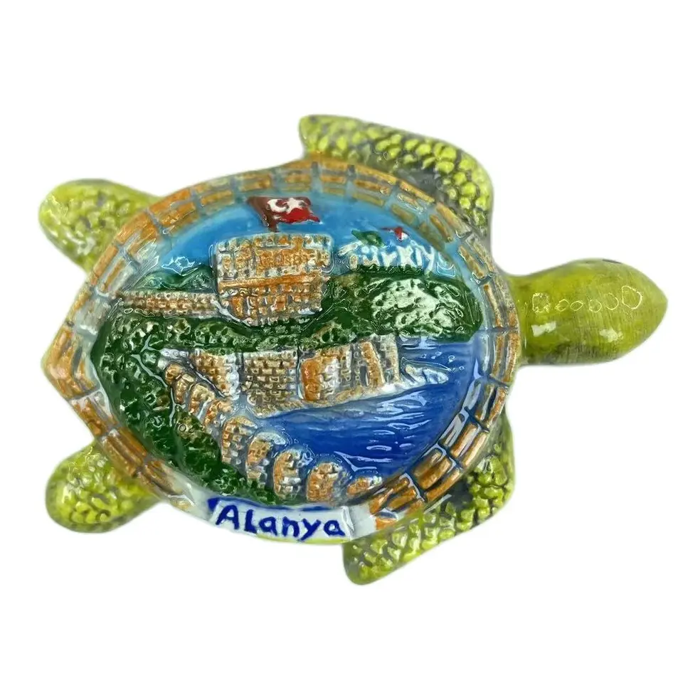 Magnete Frigorifero 3D Barcellona Spagna A Tartaruga | Souvenir Viaggio In Resina, Decorazione Casa E Cucina, Regalo Fai Da Te, 11x8,5 Cm