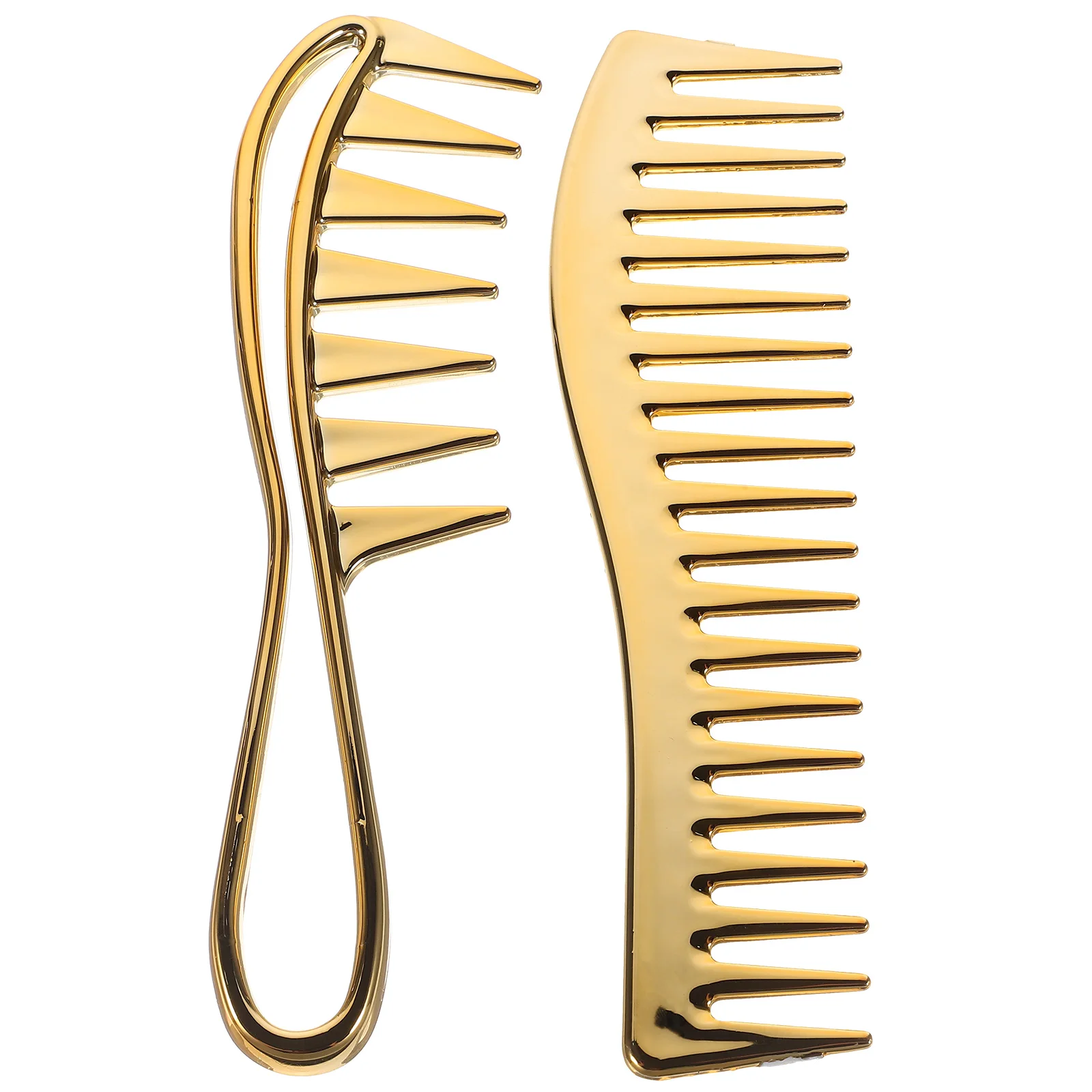 

2pcs Wide Tooth Comb Detangling Combs Men'S Oil Head Big Teeth Comb Styling Comb Hair Hairstyle Tools For Curly Wet Hair Brush