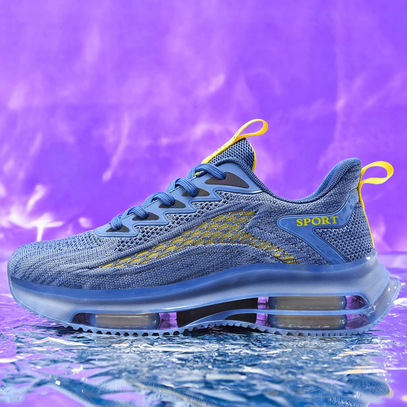 

Men Sneakers Mesh Breathable Running Trainers Unisex Light Soft Sole Couple Walking Shoes Outdoor Gym Athletic Women Footwear