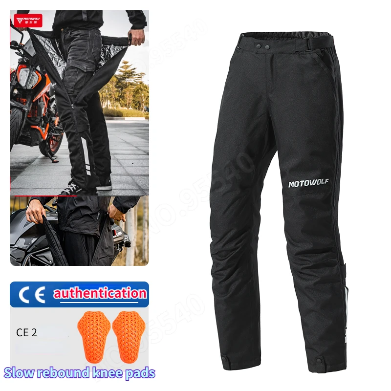 

MOTOWolf Autumn/Winter Motorcycle Quick Release Riding Pants Windproof Warm Racing Pants Knight Equipment motocross pants