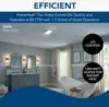 Bathroom Exhaust Fan, Heater, and LED Light Combination 6