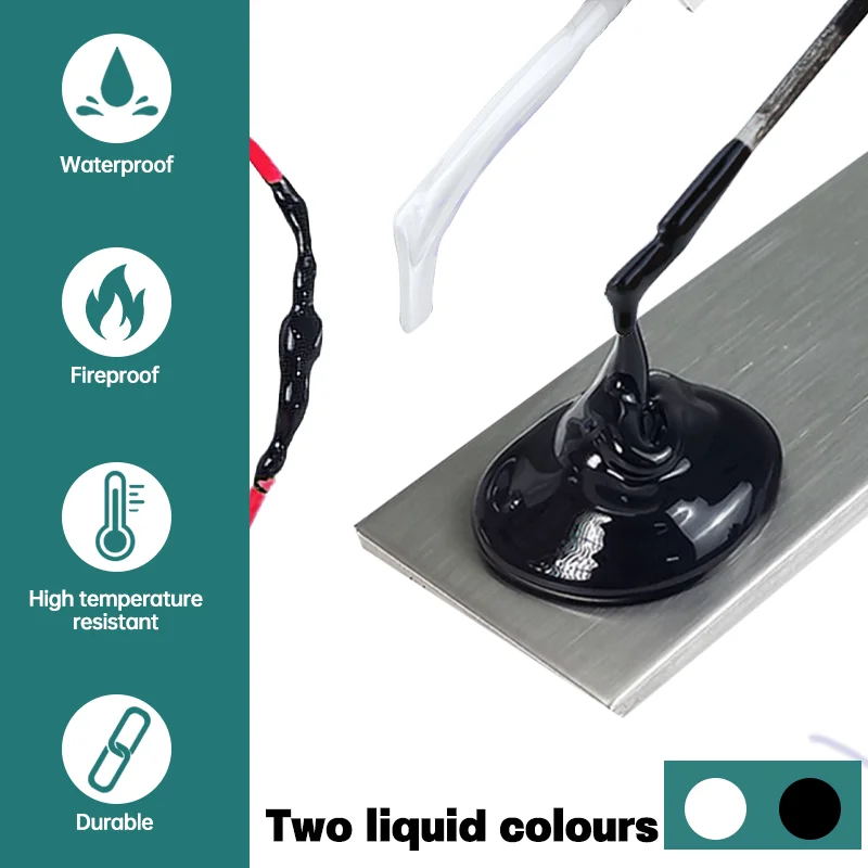 Electrical Tape 15-300ml Liquid Waterproof Insulating Fix Line Glue for Wires Cables Home Use