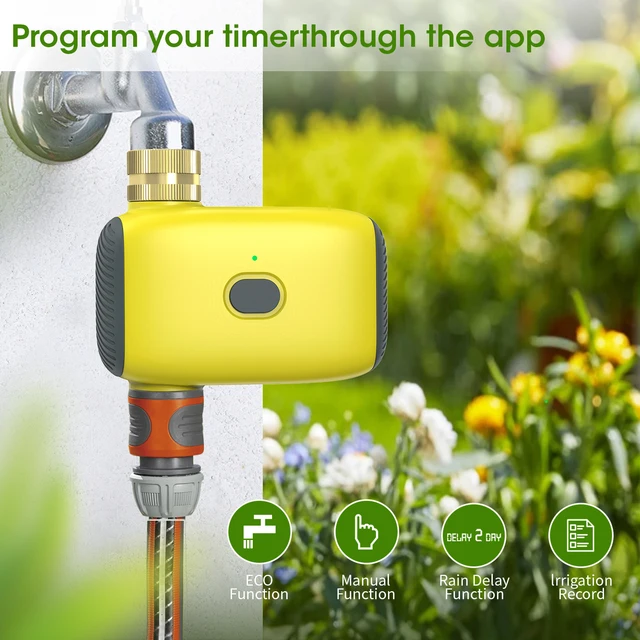 Tuya Smart Zigbee Watering Timer Sprinkler Drip Irrigation System Controller Brass Inlet Support Home Assistant Zigbee2mqtt 3