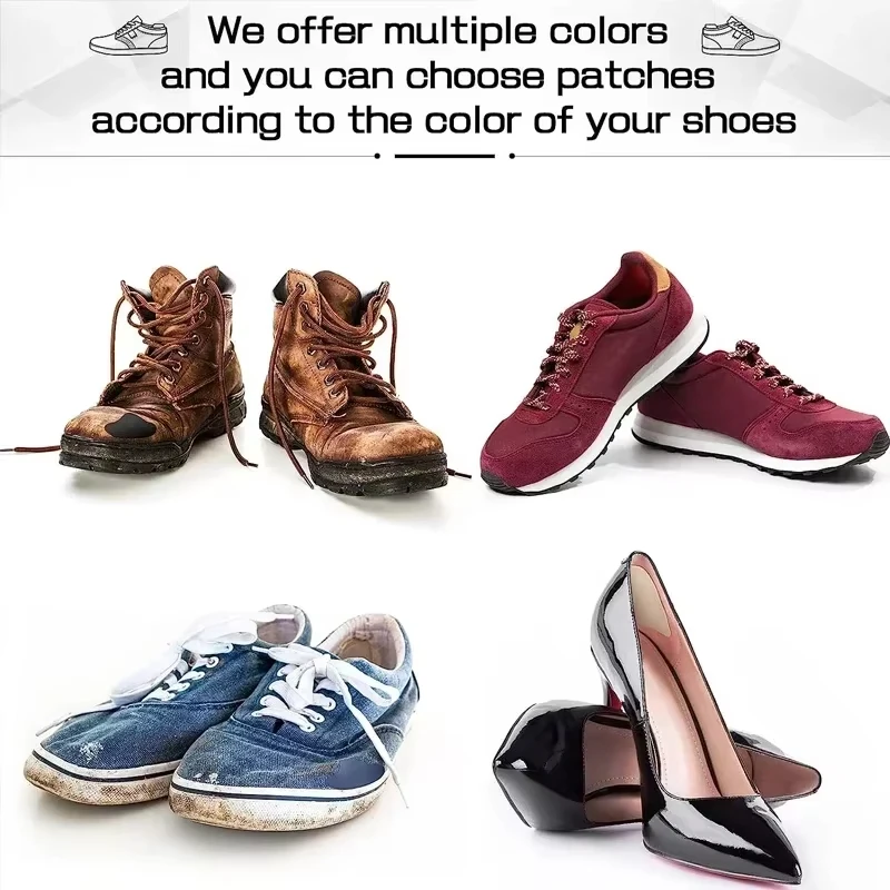 Retro Sunglasses Heel Repair Sticky Shoes Hole Sneakers Insoles Patch Heel Pads Protector Foot Care Anti-Wear 4 PCS
