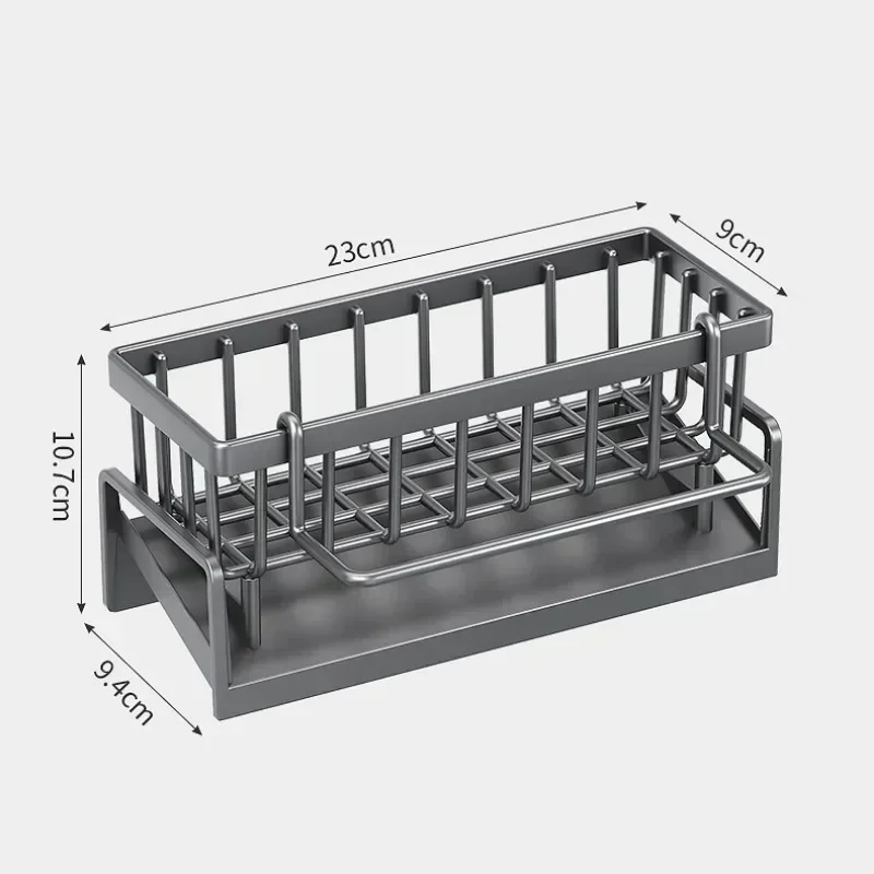 Kitchen Storage Rack Sink Sponge Holder Kitchen Organizer Multifunctional Sponge Rack Drainer Kitchen Shelf Sink Rag Dishwashing Detergent Dishcloth Organiser