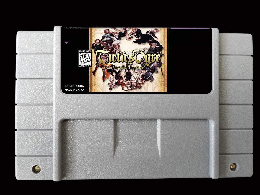 16Bit Games ** Tactics Ogre Let Us Cling Together ( USA version English translation!! )