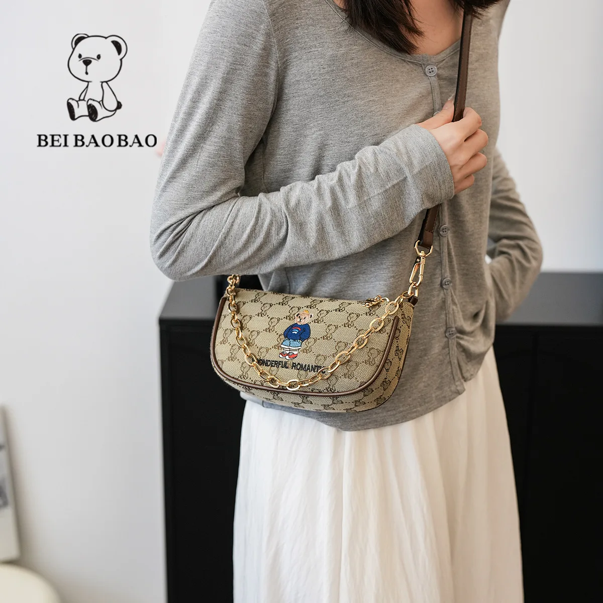 Beibaobao Ladies' new crossbody bag cartoon women's bag shell versatile shoulder Bolso de mujer Одноплечий мешок