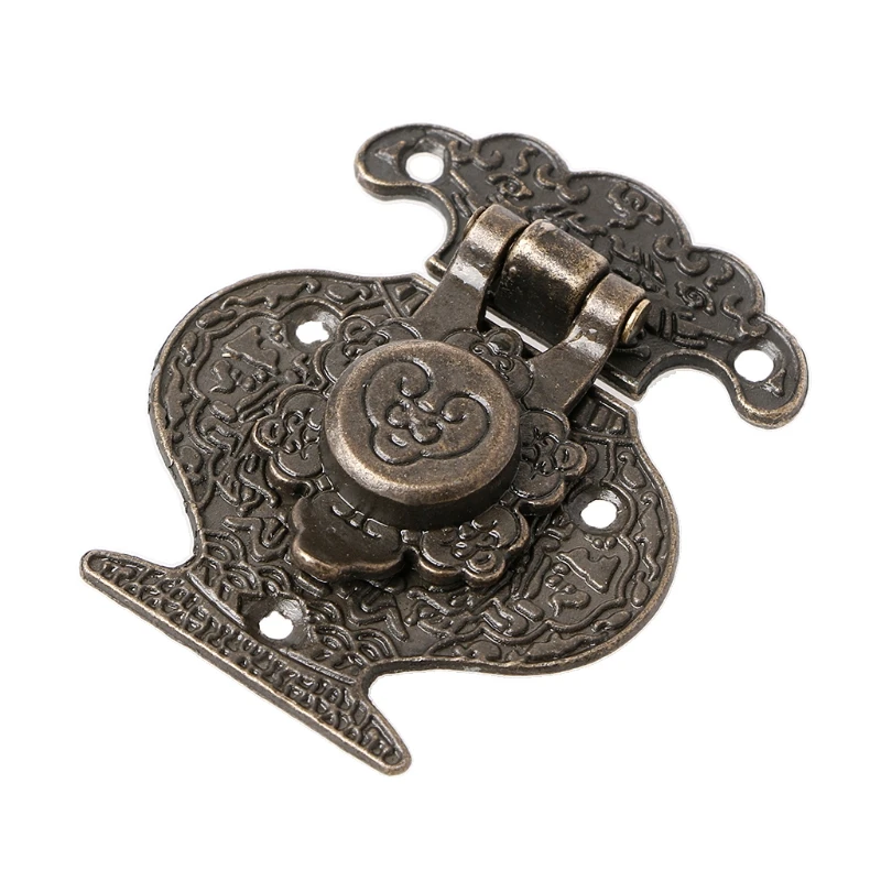 Antique Bronze Hasp for Latch Jewelry Wooden Box Mini Cabinet Buckle Lock Decora jewelry box hasps
