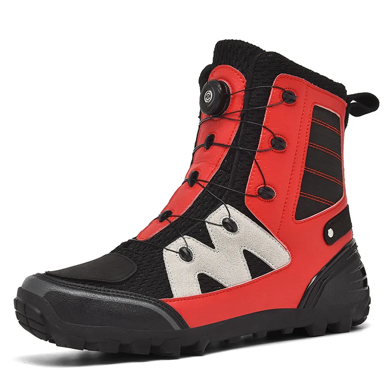 Waterproof Motorcycle Shoes Motorcycle Boots Man Studded Boots Anti-Fall Equipment Wear-Resistant Motocross