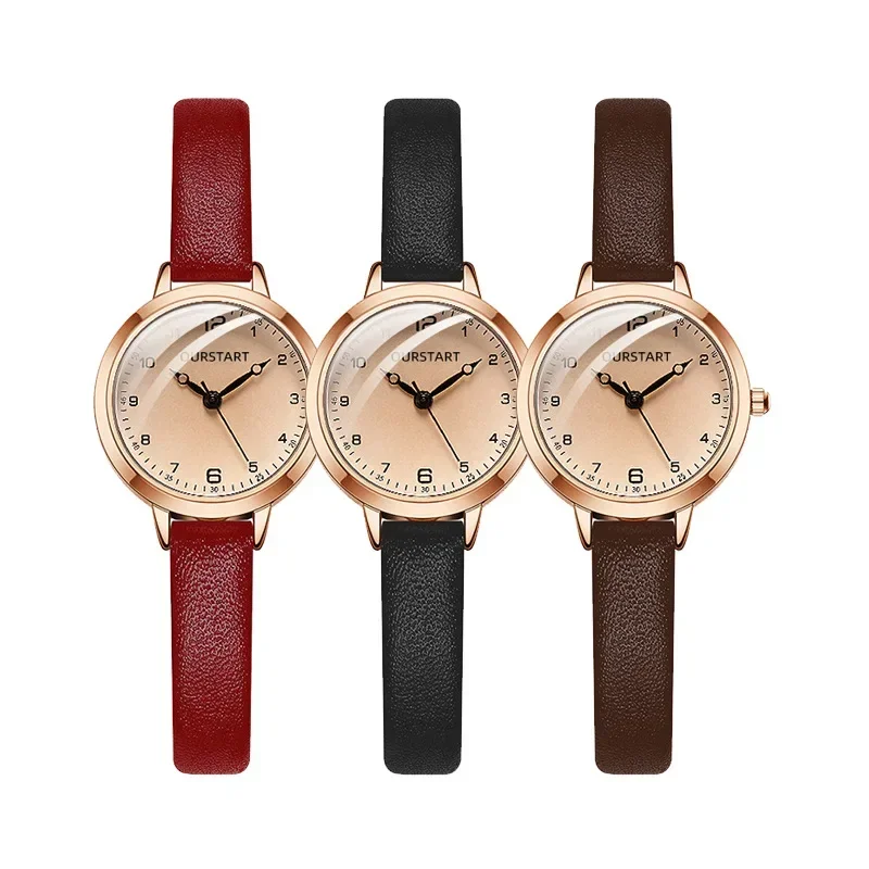New Ladies Watch Simple Women's Watches Thin Belt Temperament Retro Student Watch Fashion Casual Ladies Quartz Wristwatches 5