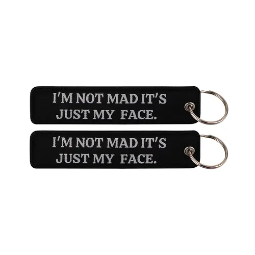 1pcs Computer Pop-up Window Quotes Embroidered Keys Tag Keychains For Motorcycles Backpack Fashion Key Ring Accessories Gifts - Image 61