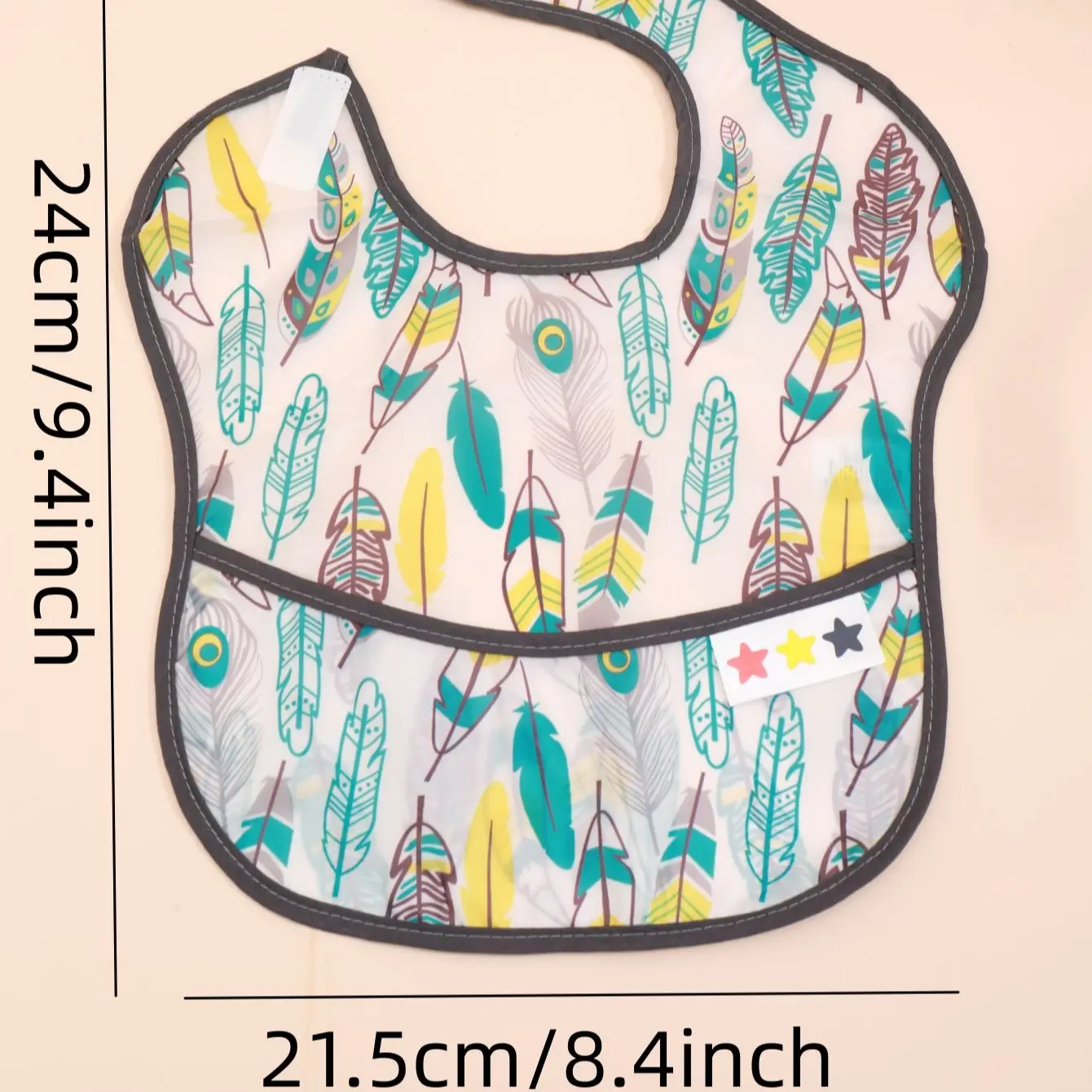 Waterproof Baby Bibs Cartoon Newborns Kids Burp Cloth Art Smock Feeding Bib Apron Pocket Infant Toddler Boys Girls Saliva Towel 6