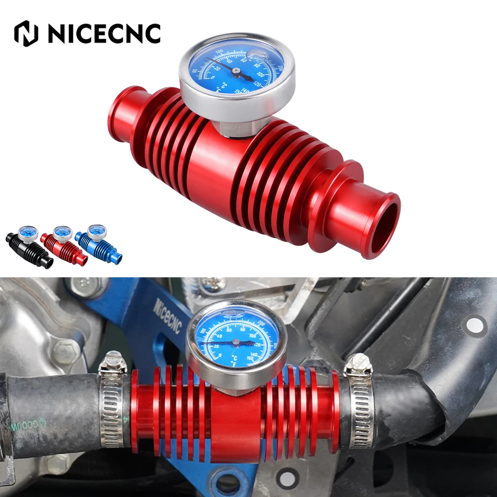 ATV Radiator Inline Coolant Cooler Temperature Gauge For Yamaha Raptor