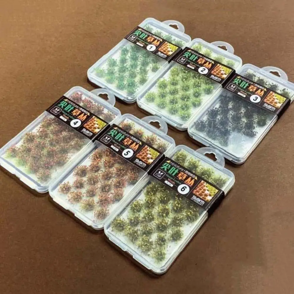 Sharp Leafed Grass Clusters Model Artificial Grass Model Making Miniature Grass Bushes Resin Railway Train Small Grass Model
