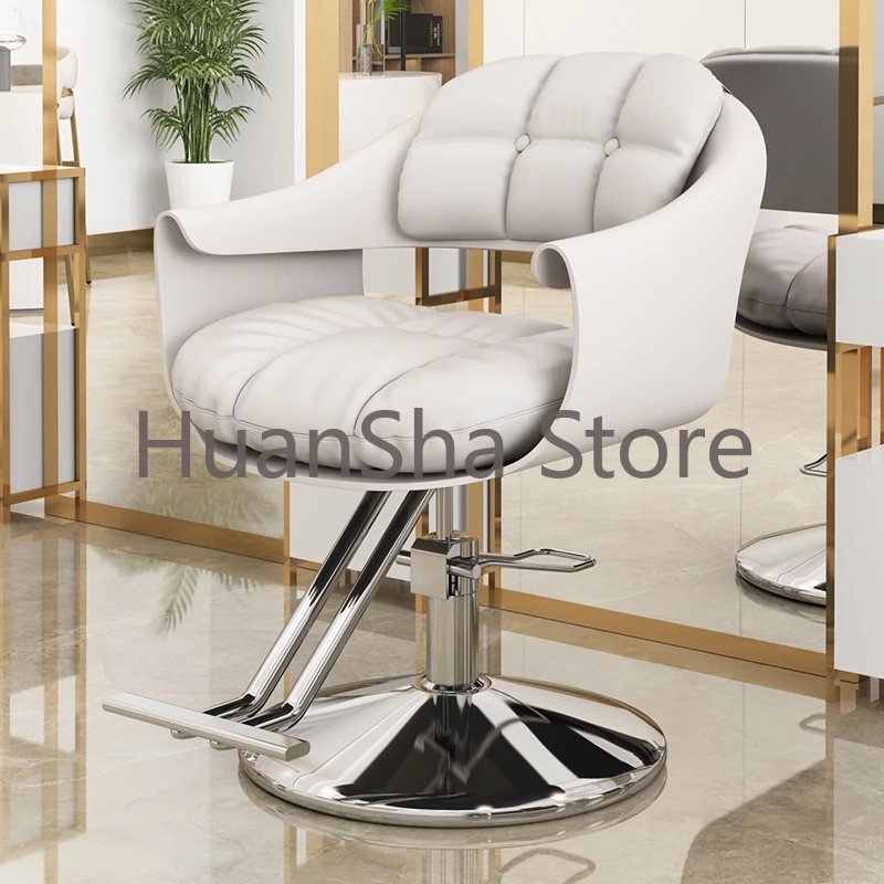 Professional Stylist Salon Chair Sofas Aesthetic Barber Swivel Chair Salon Treatment Sedia Girevole Beauty Furniture LJ50BC