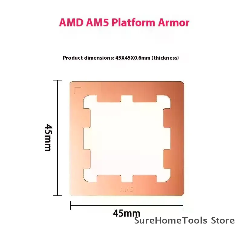 1PC AM5 CPU Thermal Paste Guard Frame Compatible 7950X 7900X 7700X 7600X Cooling Pad Protection Bracket PC Gaming