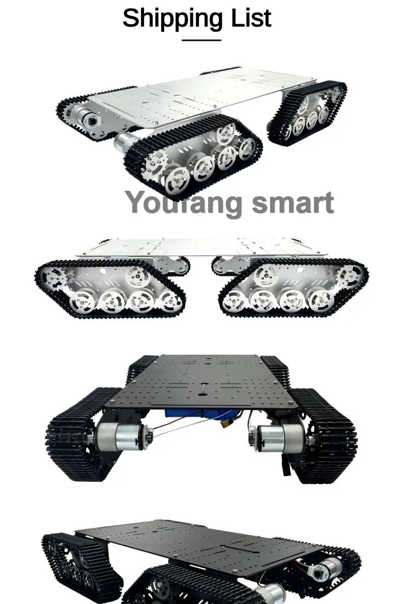 10 kg Last T900S 4WD Kettenpanzer-Chassis mit Encoder-Motor ROS-Roboterplattform für STM32 Ps2 programmierbarer Roboter RC-Car-DIY-Kit – Detail 15