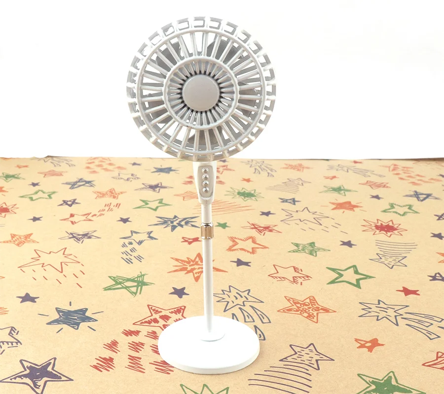 1:12 Dollhouse Miniature Fan Furniture Model Vintage Floor Appliance Decoration