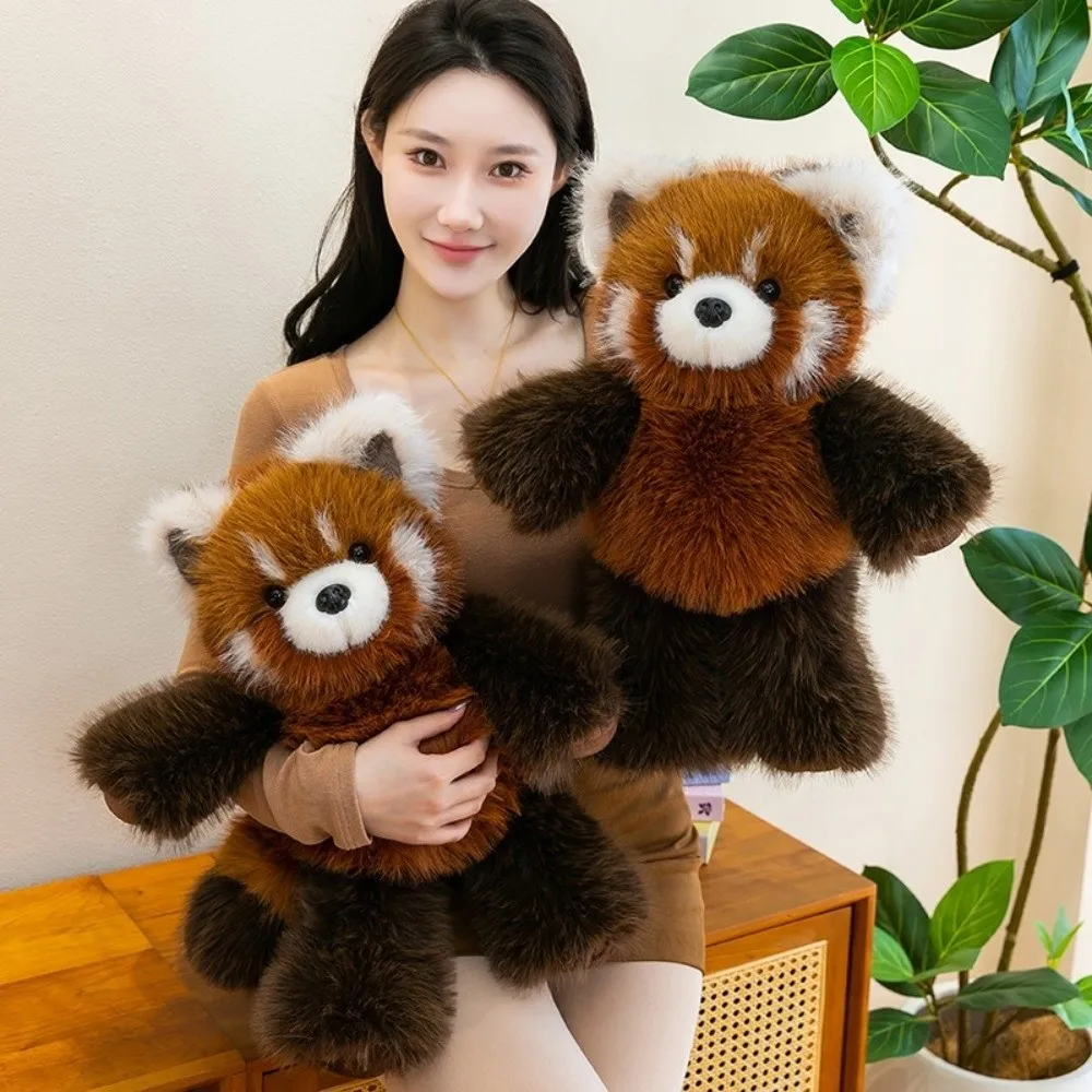 너구리 인형 플러시 베개 팬더 플러시 푹신한 너구리 인형 감정 지원 인형 크리스마스 선물