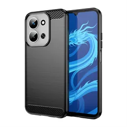 Durable Soft Silicone Protective Phone Case Bumper for Height 173mm (Black)