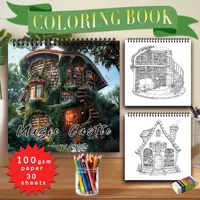 30 Sheet Adult Drawing Book-,8.3x 8.3 inch 100gsm thick paper for soothing, anxiety and more, perfect for many holiday gifts! 1