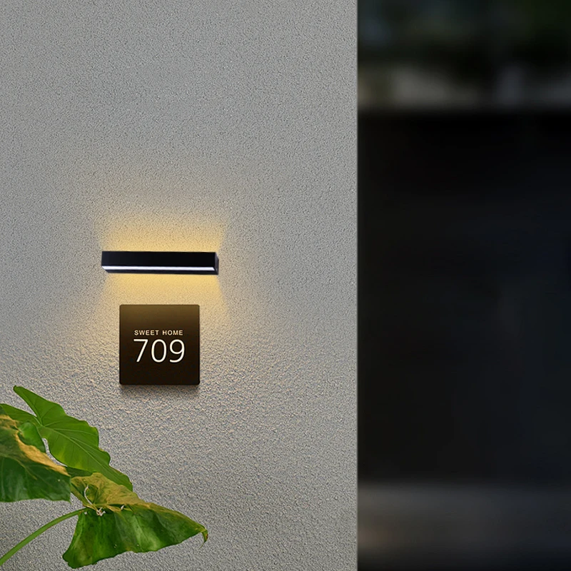 Wall Light Wall Lights Modern Waterproof Outdoor Porch Lights Straight Line LED for Bedroom Living Room Background Decor Kitchen lamp