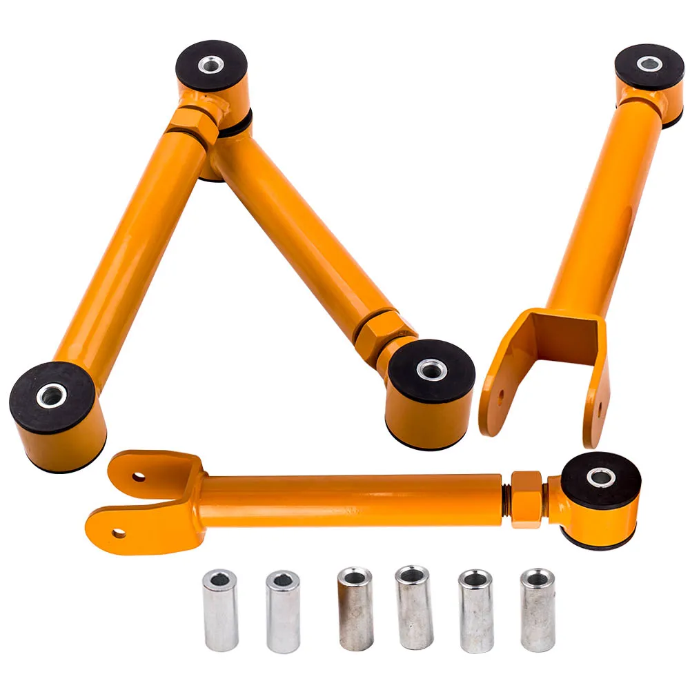 Front + Rear Adjustable Upper Control Arms Kit For Jeep Wrangler Tj