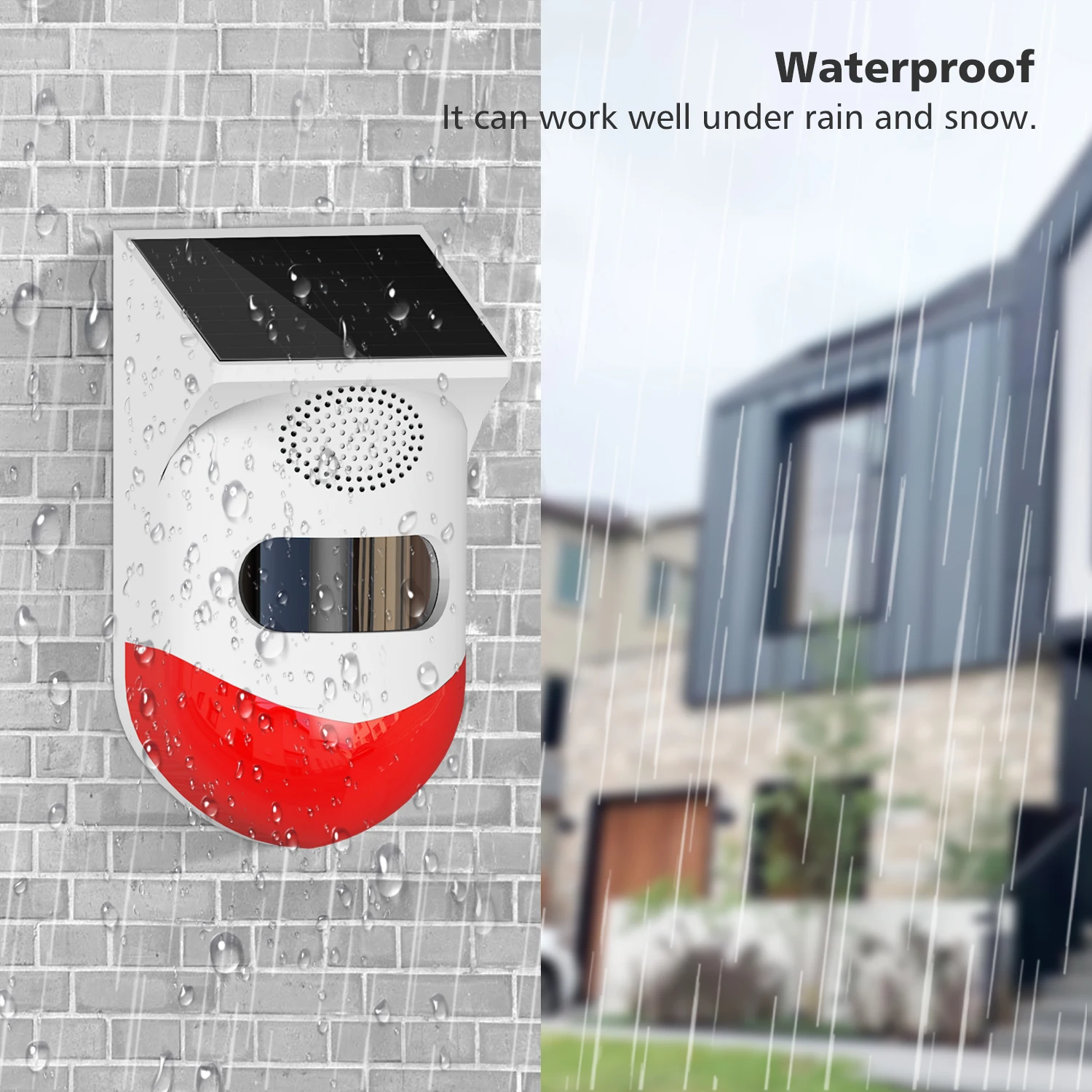 Tuya Smart WiFi Outdoor Solar PIR Infrared Montion Detector Waterproof Wireless 433MHz Burglar Security Detector Sound Alarm siren alarm solar siren alarm solar siren home alarm system