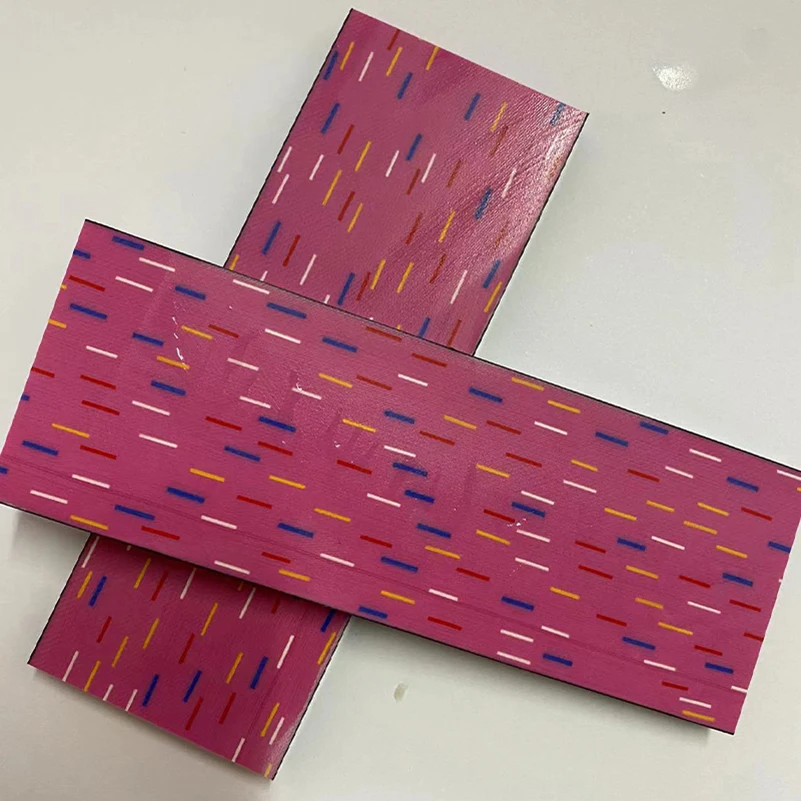 

Новый 2 размера дамасский розовый пончик шаблон G10 композитный материал доска пластина для ножа инструменты ручка Весы сделай сам